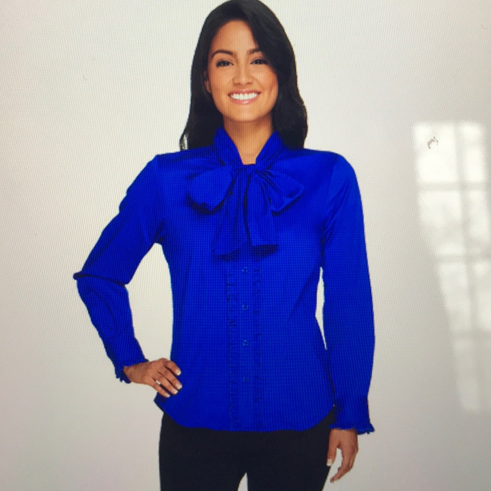 Linda by Louis Dell’Olio Bow Blouse